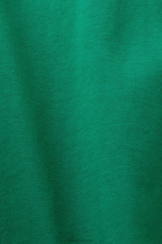 Esprit Tricou din jerseu cu imprimeu, 100% bumbac bărbați verde inchis 2T6N8584 tricouri