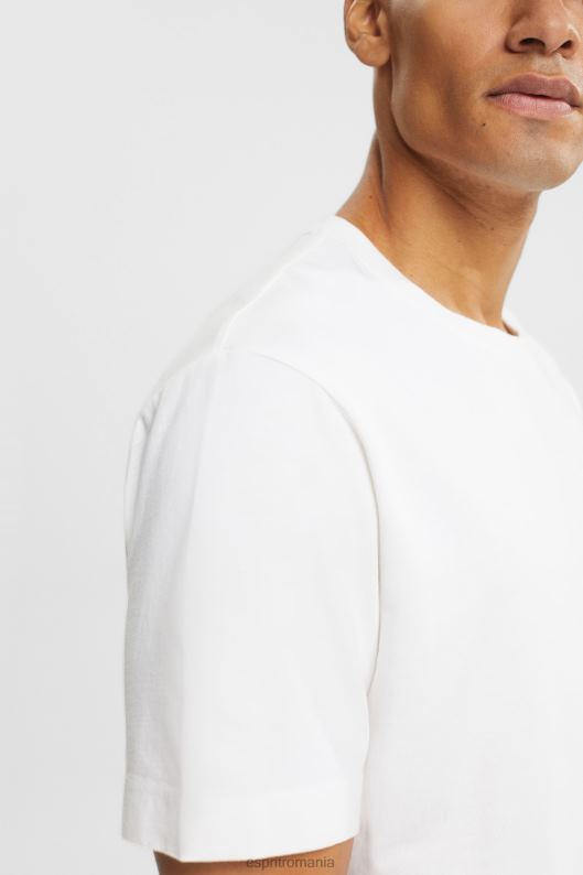 Esprit Tricou simplu bărbați alb 2T6N8929 tricouri