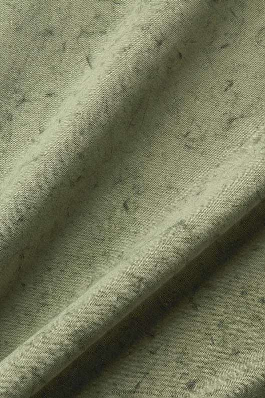 Esprit tricou cu efect spalat bărbați kaki deschis 2T6N8752 tricouri