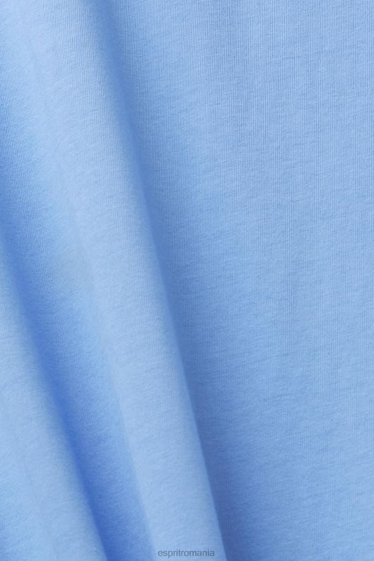 Esprit tricou cu imprimeu logo bărbați lavandă albastru deschis 2T6N8602 tricouri