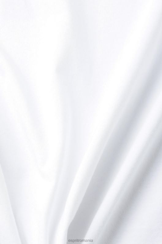 Esprit tricou din bumbac cu imprimeu logo retro bărbați alb 2T6N8629 tricouri