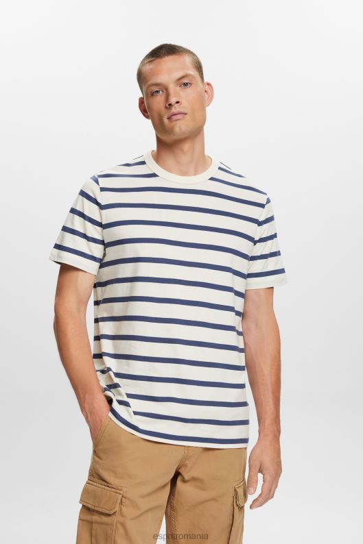 Esprit tricou din jerseu cu dungi, 100% bumbac bărbați gheaţă 2T6N8591 tricouri