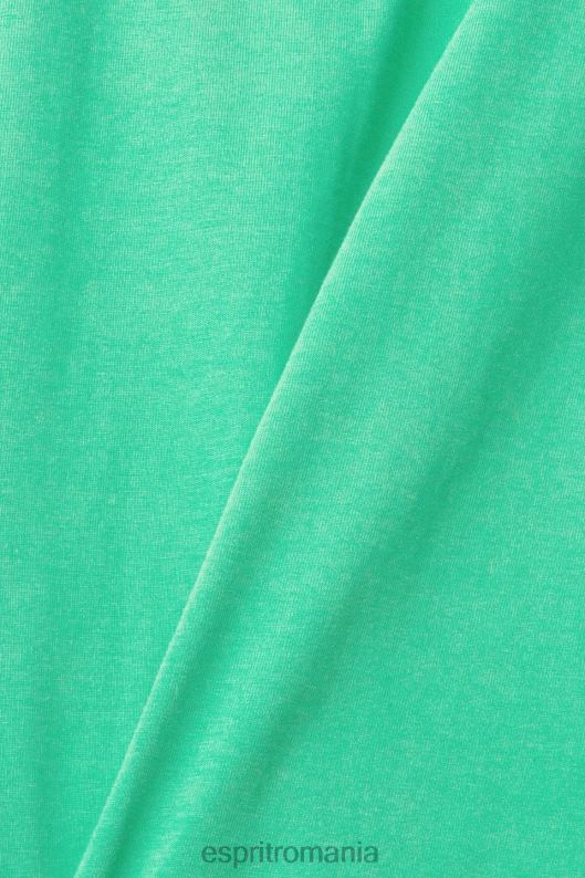 Esprit tricou din tricou bărbați verde 2T6N8955 tricouri