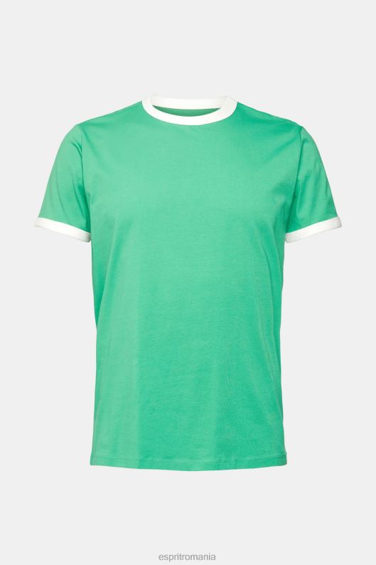 Esprit tricou din tricou bărbați verde 2T6N8955 tricouri
