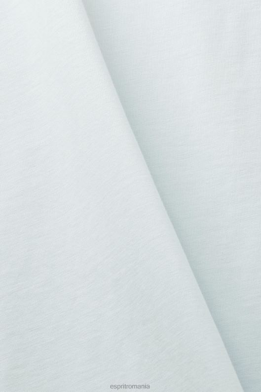 Esprit tricou din tricou bărbați verde acvatic deschis 2T6N8747 tricouri