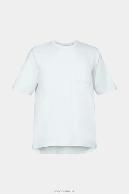 Esprit tricou din tricou bărbați verde acvatic deschis 2T6N8747 tricouri