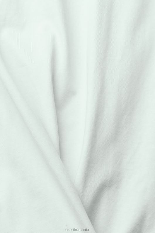 Esprit tricou din tricou cu logo brodat bărbați albastru pastel 2T6N8919 tricouri