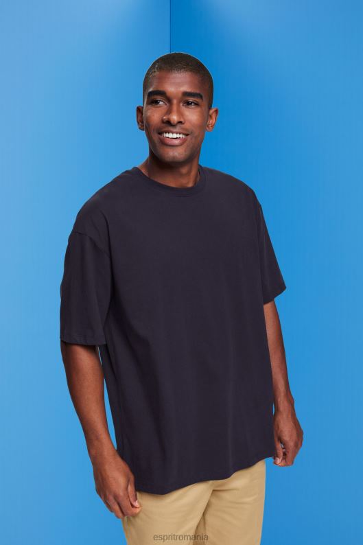 Esprit tricou supradimensionat din jerseu bărbați marina 2T6N8843 tricouri