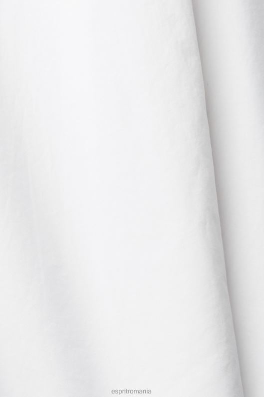 Esprit bluză albă supradimensionată din bumbac femei alb 2T6N8406 bluze