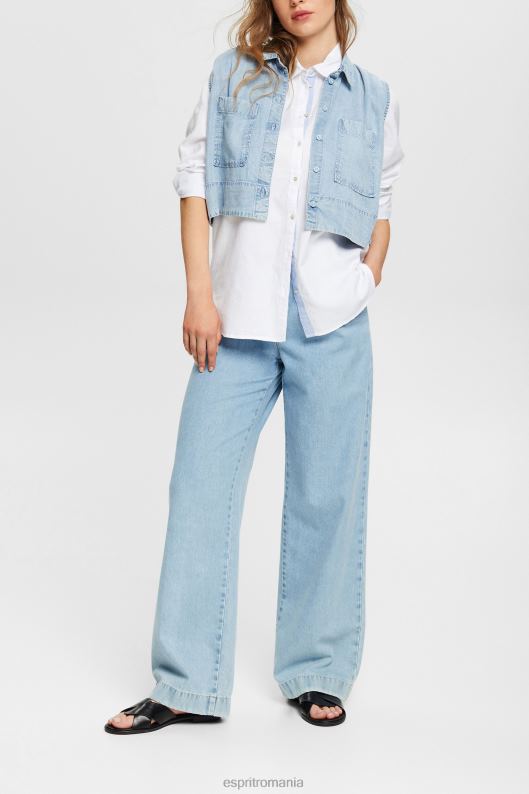 Esprit bluză cămașă din bumbac 100%. femei alb 2T6N8514 bluze