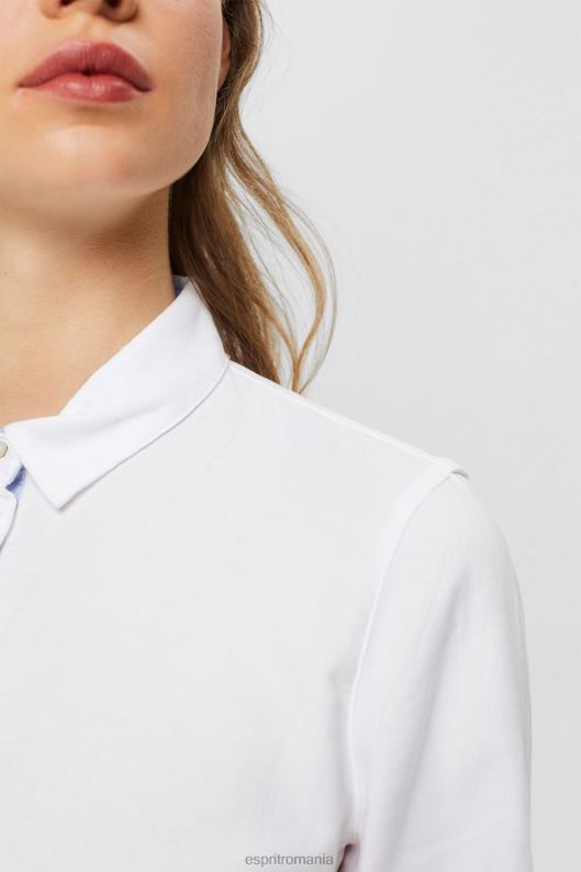 Esprit bluză cămașă din bumbac 100%. femei alb 2T6N8514 bluze