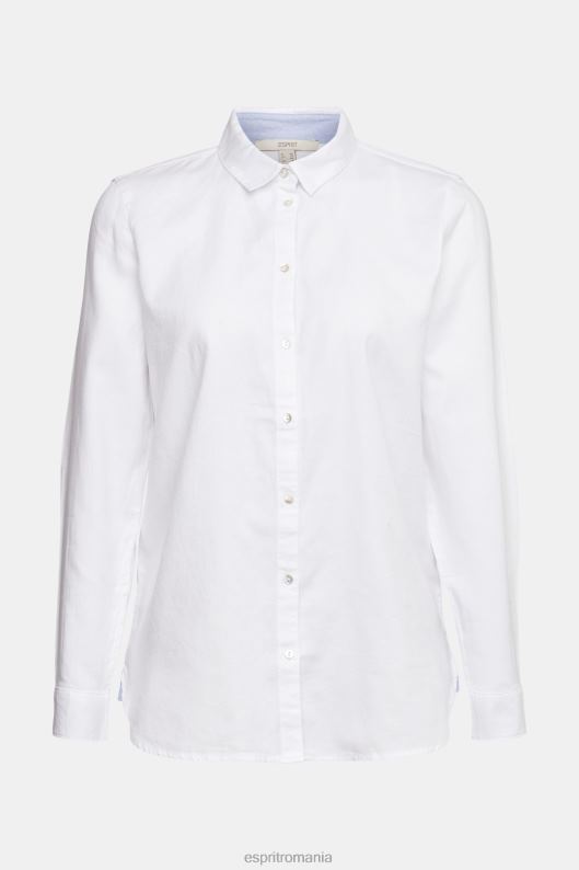Esprit bluză cămașă din bumbac 100%. femei alb 2T6N8514 bluze
