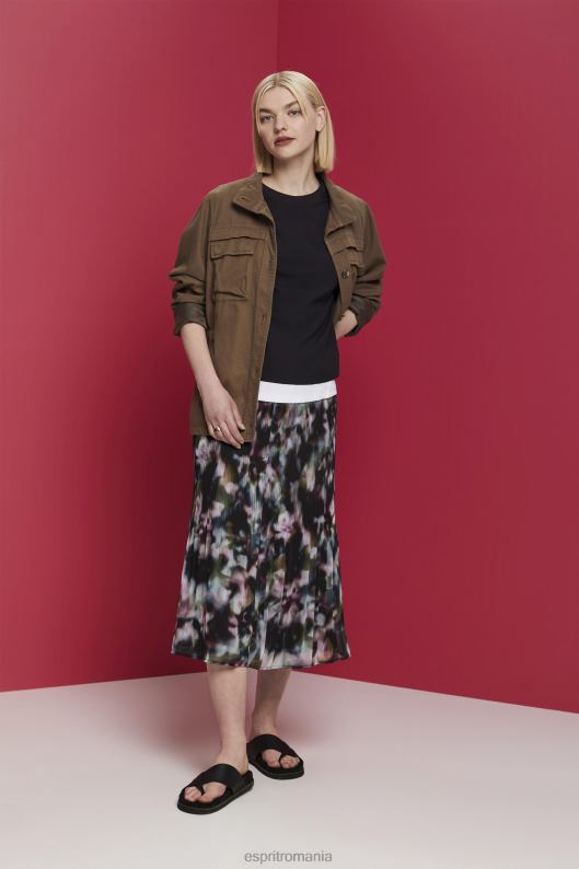 Esprit bluză cu spatele deschis, tencel femei negru 2T6N8200 bluze