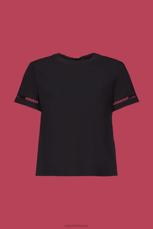 Esprit bluză cu spatele deschis, tencel femei negru 2T6N8200 bluze