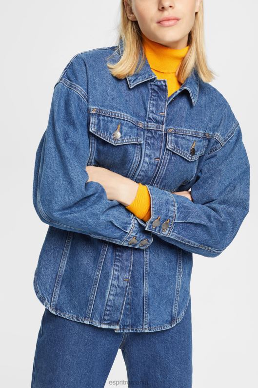 Esprit bluză din denim femei spalare medie albastra 2T6N8396 bluze