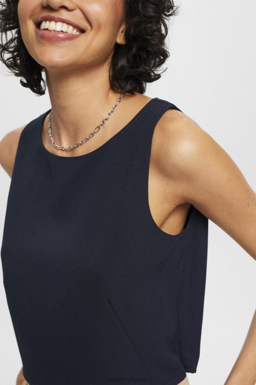 Esprit bluză tăiată fără mâneci femei marina 2T6N8310 bluze