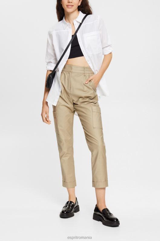 Esprit bluza camasa, bumbac organic femei alb 2T6N8541 bluze