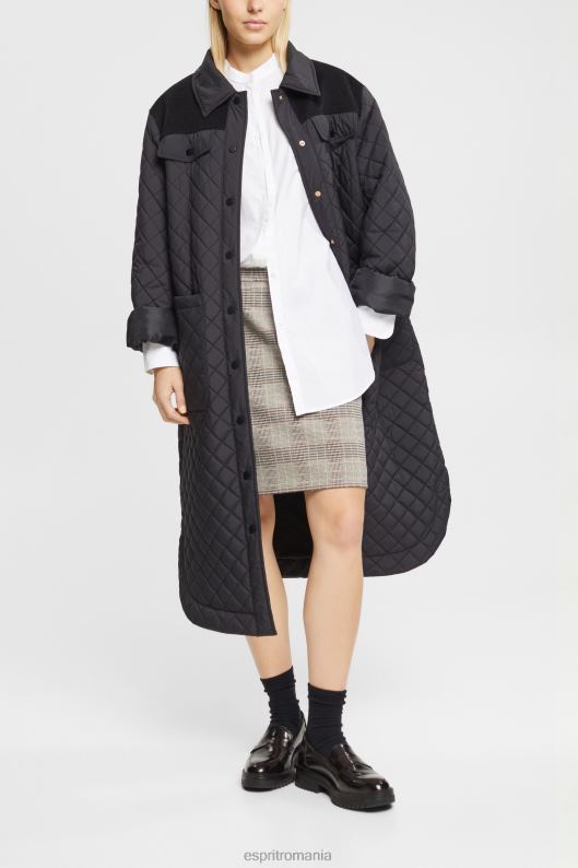 Esprit bluza cu gat rotund, bumbac organic femei negru 2T6N8334 bluze