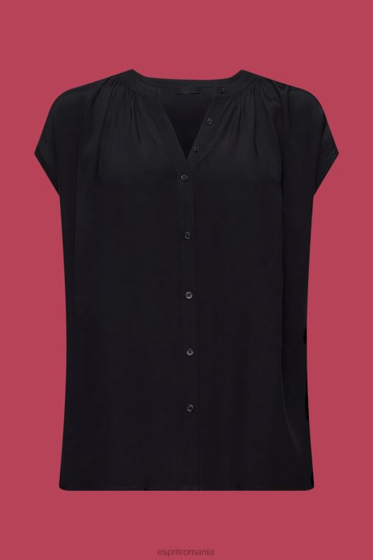 Esprit bluza cu maneca scurta femei negru 2T6N8220 bluze