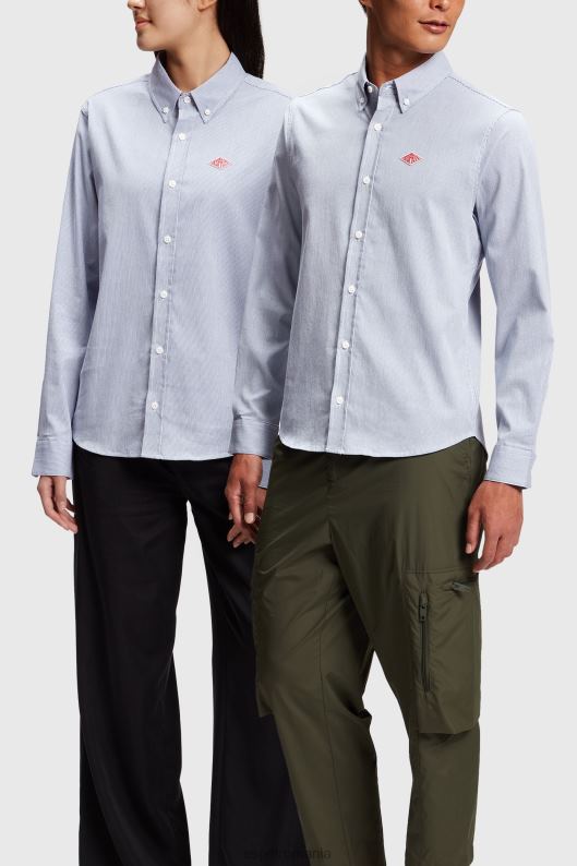 ESPRIT x Rest & Recreation cămașă oxford capsule femei albastru 2T6N8472 cămăși
