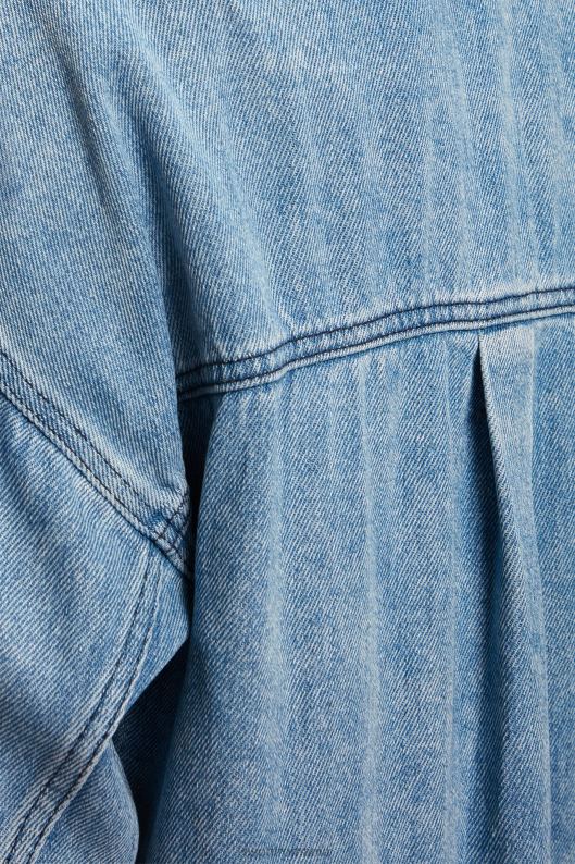 Esprit cămașă casual din denim femei spălare cu lumină albastră 2T6N8485 cămăși