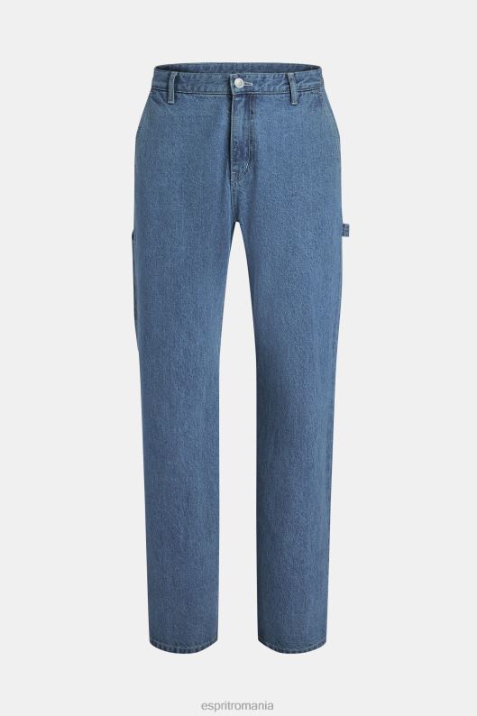 ESPRIT x Rest & Recreation pantaloni cargo din denim capsule femei clătire albastră 2T6N8480 denim