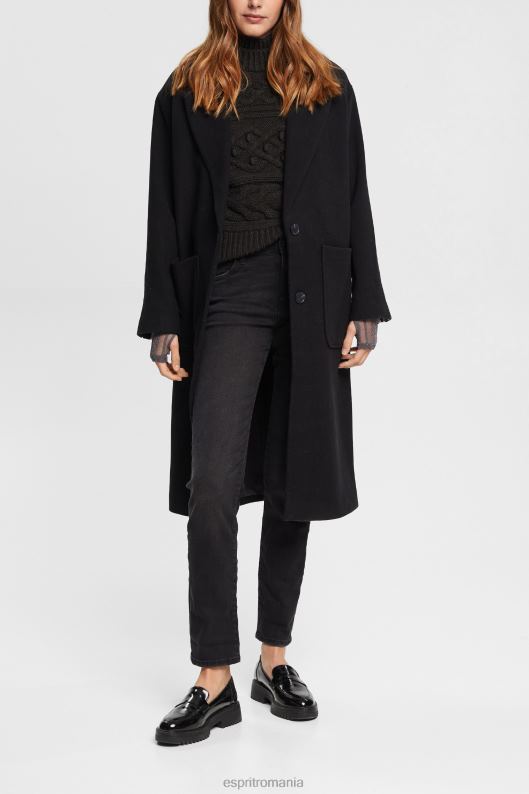 Esprit blugi cu picioare drepte femei spălare neagră închisă 2T6N8438 denim