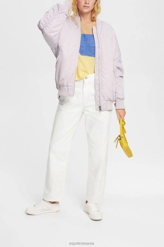 Esprit blugi cu talie mare femei aproape alb 2T6N8320 denim