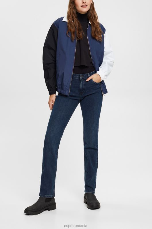 Esprit blugi stretch cu talie mijlocie femei albastru negru 2T6N8345 denim