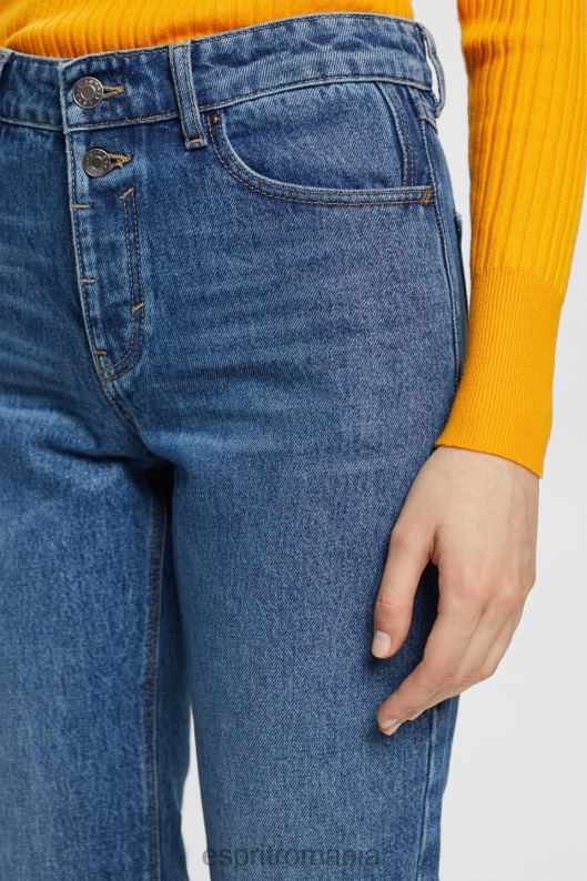 Esprit blugi stretch evazați tăiați femei spalare medie albastra 2T6N8451 denim