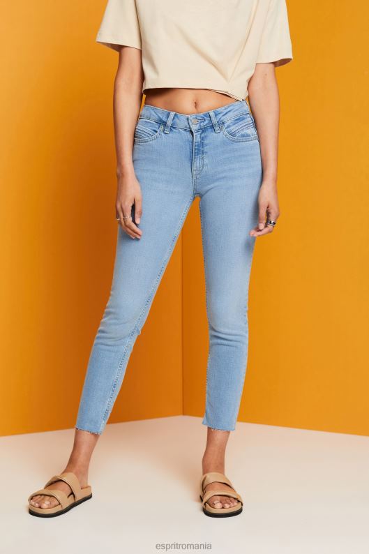 Esprit blugi tăiați slim fit femei spălare cu lumină albastră 2T6N8115 denim