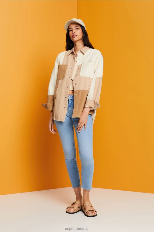 Esprit blugi tăiați slim fit femei spălare cu lumină albastră 2T6N8115 denim