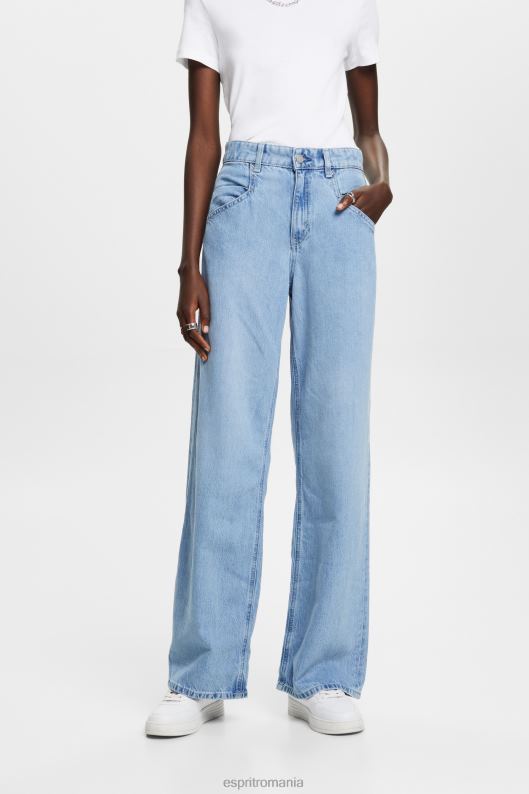 Esprit pantaloni denim femei spălare cu lumină albastră 2T6N8272 denim