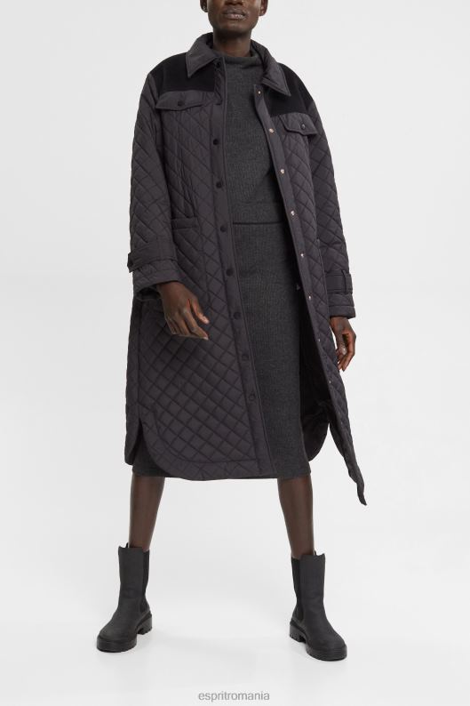 Esprit fustă creion tricot în coastă femei antracit 2T6N8431 fuste