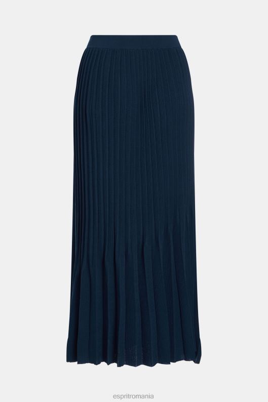 Esprit fusta midi plisata femei marina 2T6N8390 fuste