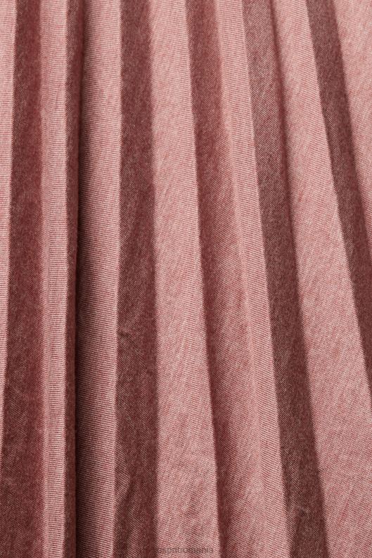 Esprit fusta midi plisata femei teracotă 2T6N8433 fuste