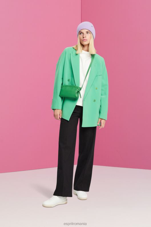 Esprit Hanorac cu guler ridicat, amestec de bumbac femei aproape alb 2T6N8446 hanorace și hanorace