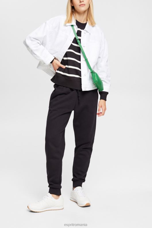 Esprit hanorac cu dungi femei negru 2T6N8521 hanorace și hanorace