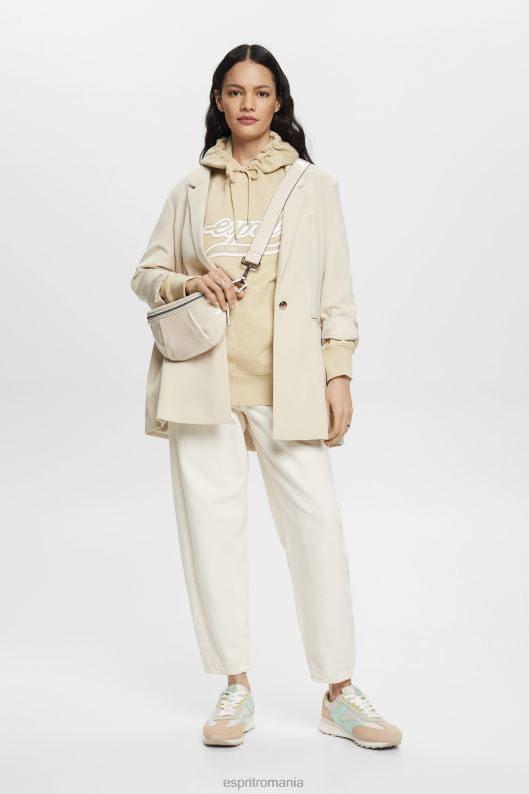 Esprit hanorac cu imprimeu cu logo femei bej 2T6N8169 hanorace și hanorace