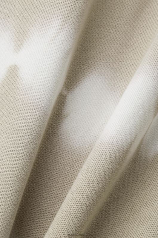 Esprit hanorac cu vopsea tie femei verde prăfuit 2T6N8296 hanorace și hanorace