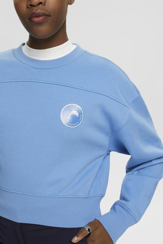 Esprit hanorac decupat femei lavandă albastru deschis 2T6N8156 hanorace și hanorace