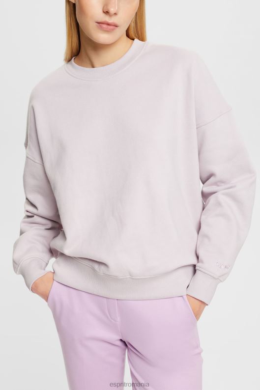 Esprit hanorac relaxed fit femei lavandă 2T6N8525 hanorace și hanorace