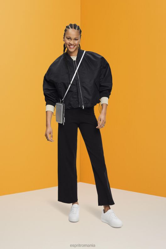 Esprit jachetă bomber supradimensionată femei negru 2T6N8213 jachete