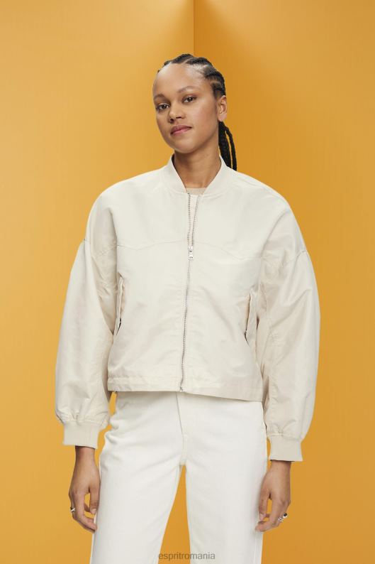 Esprit jachetă bomber supradimensionată femei taup deschis 2T6N8214 jachete