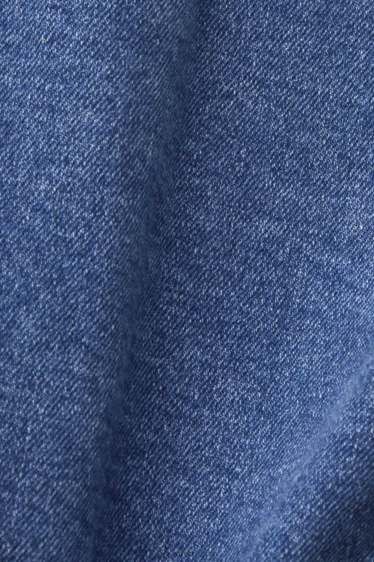 Esprit jachetă de denim decupată, cu ornamente uzate femei spalare albastru inchis 2T6N8311 jachete