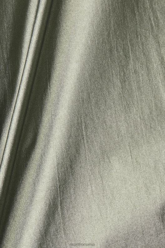 Esprit jachetă metalizată lucioasă cu glugă femei verde teal închis 2T6N8267 jachete