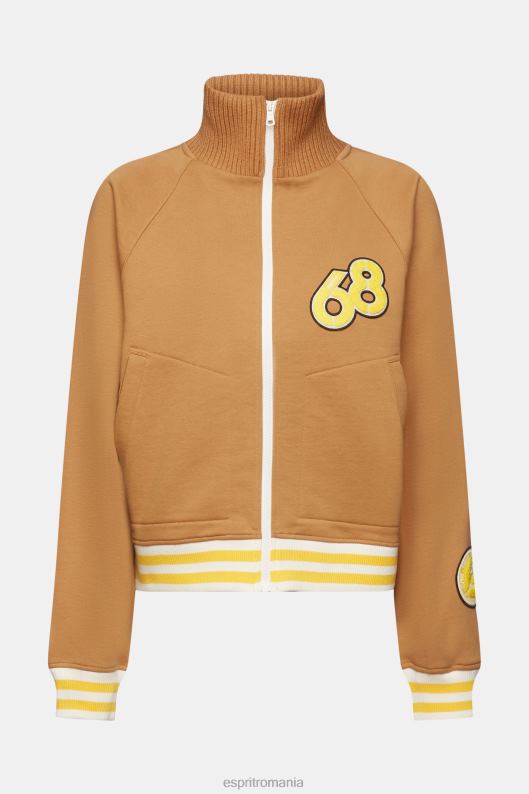 Esprit jacheta de varsity femei caramel 2T6N8417 jachete