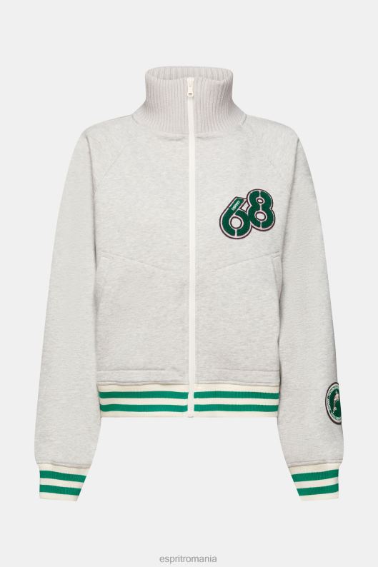 Esprit jacheta de varsity femei gri deschis 2T6N8416 jachete