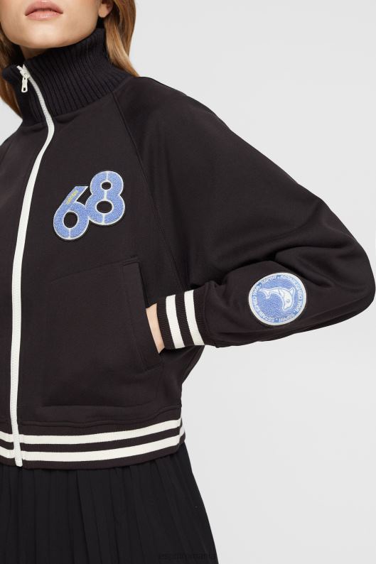 Esprit jacheta de varsity femei negru 2T6N8415 jachete