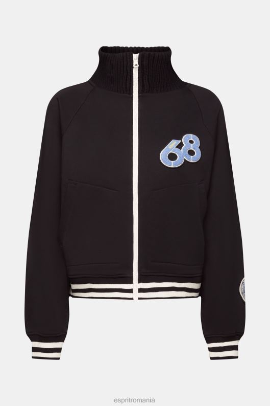 Esprit jacheta de varsity femei negru 2T6N8415 jachete